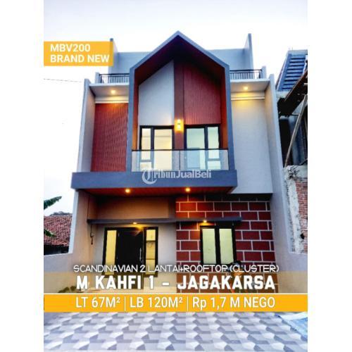 RUMAH 2 LANTAI PLUS ROOFTOP DALAM CLUSTER JAGAKARSA JAKARTA SELATAN