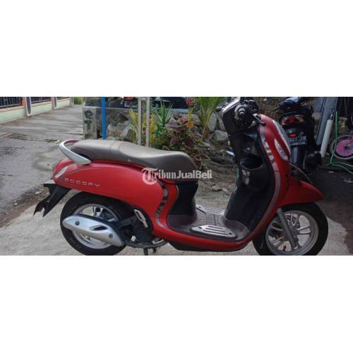 Motor Honda Scoopy 2020 Merah Bekas Surat Lengkap Pajak Jalan Mesin Halus - Bantul