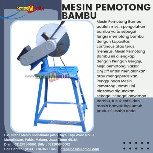 Mesin pemotong bambu Graha Mesin