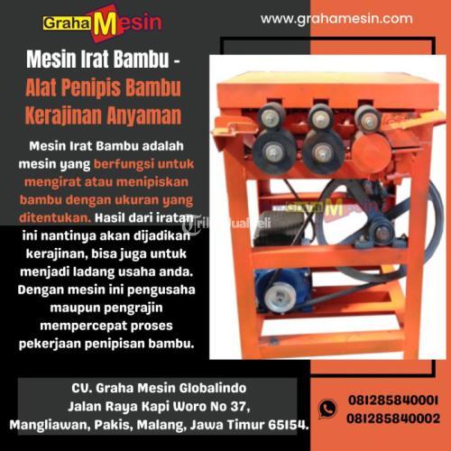 Mesin Irat alat penipis bambu kerajinan anyaman