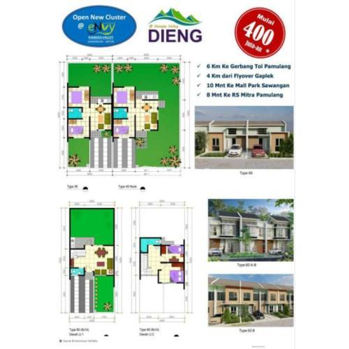 CLOUSTER 2 LT BERKONSEP ASRI DAN NYAMAN MULAI 500 JT AN SAWANGAN DEPOK