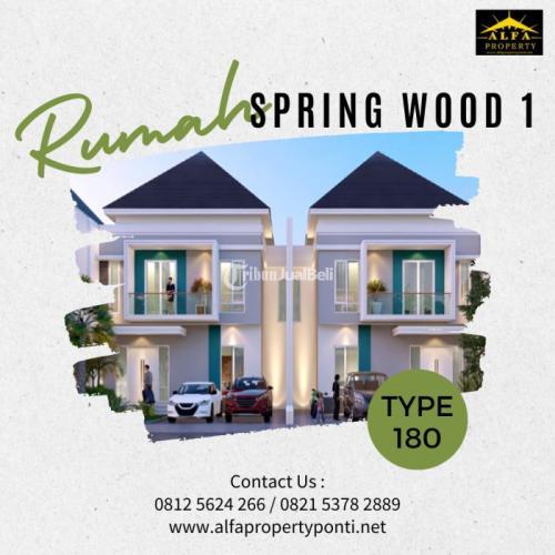 Jual Rumah Spring Wood 1 Type 180 Luas Tanah 10m x 18m - Pontianak Kalimantan Barat