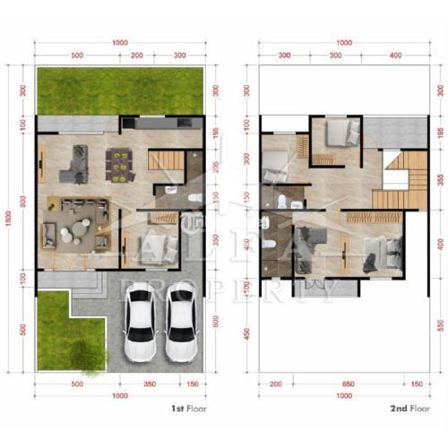 Jual Rumah Spring Wood 1 Type 180 Luas Tanah 10m x 18m - Pontianak Kalimantan Barat