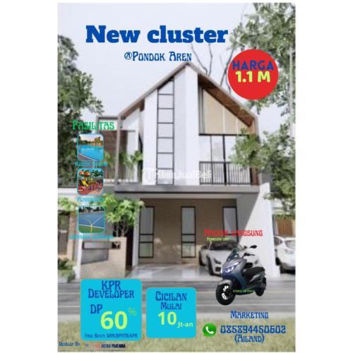 Rumah 2 lantai bisa kpr developer harga 1.1M cicilan mulai 10jtan