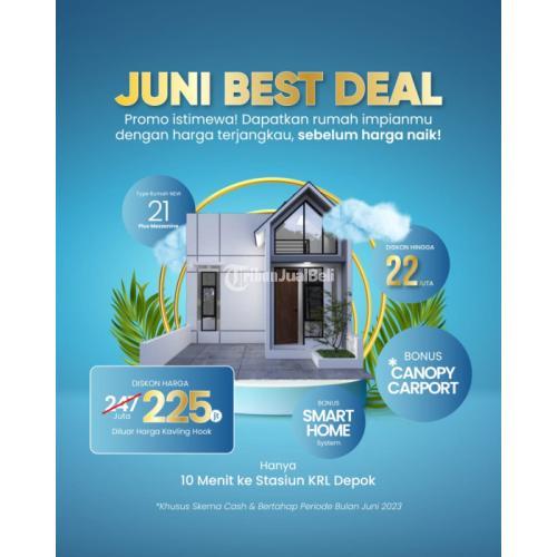 HANYA 200 JT an DIJUAL MURAH HUNIAN MINIMALIS MODERN DI DEPOK