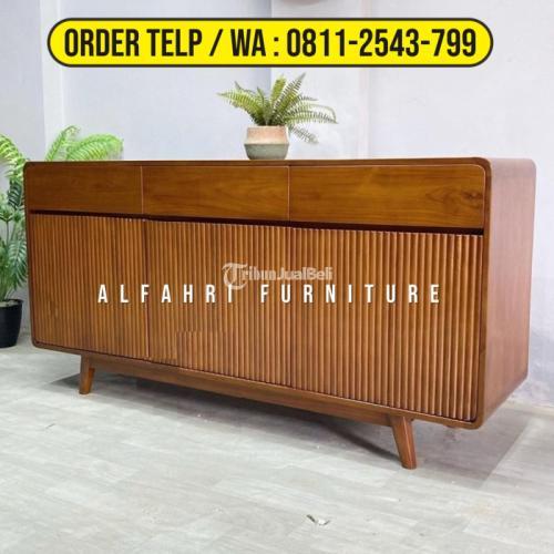 Meja Tv Minimalis Jati - Sukabumi