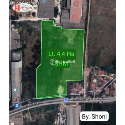 Tanah Industri 44000 Ha Cikarang Timur Siap Bangun  Bekasi