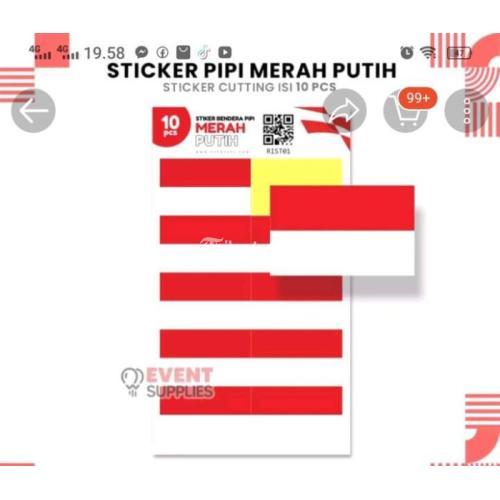 Stiker Pipi Merah -Putih  untuk Meriahkan HUT RI Sikka, Flores, NTT