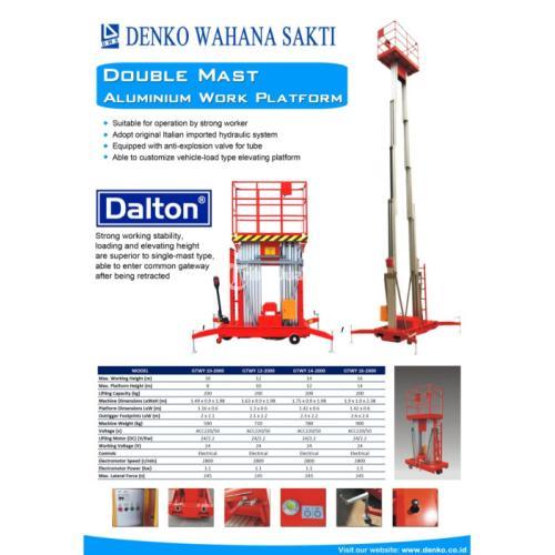 TANGGA ELEKTRIK GTWY 12-2000 AC   ( DOUBEL MAST )