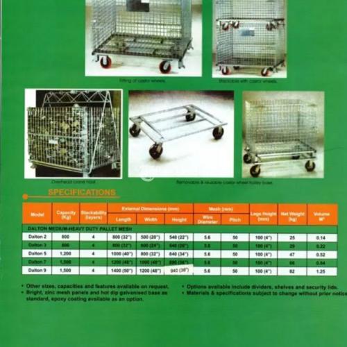 Pallet Mesh Dalton 7 Mulai Kapasitas 800 kg - Sidoarjo