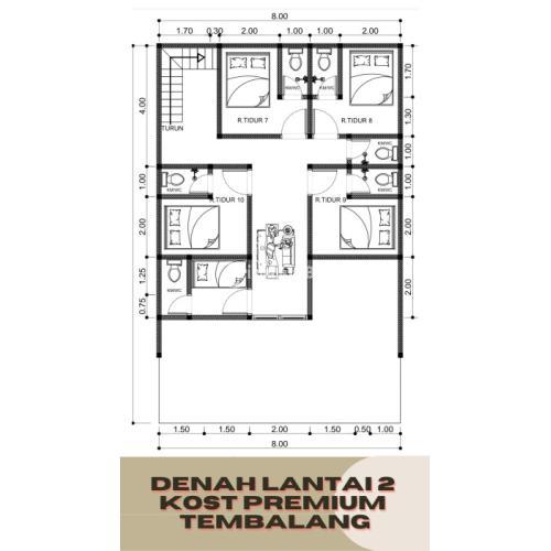 Jual Rumah Kost Premium 10KT 10KM Parkiran Luas di Tembalang - Semarang Kota