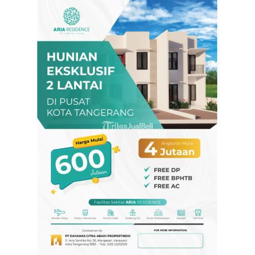 Jual Rumah Baru 2 Lantai Ready 2 Tipe Harga 600 Jutaan Free AC Di ...