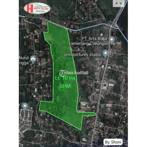 Tanah 10 hektar Cileungsi Kab. Bekasi