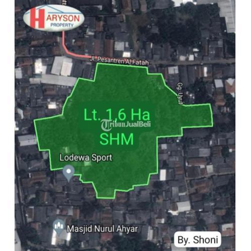 Dijual Tanah Industri 1,6 Ha Cileungsi SHM Lokasi Startegis - Bogor