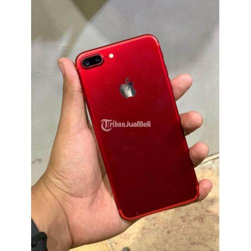 HP iPhone 7 Plus Bekas 128 GB Fullset Warna Merah Siap Pakai di Malang