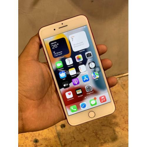 HP iPhone 7 Plus Bekas 128 GB Fullset Warna Merah Siap Pakai di Malang