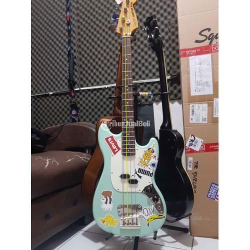 Gitar Listrik Squier Classic Vibe 60s Mustang Bass Seafoam Green Second Aman - Bekasi