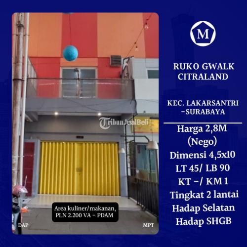 Ruko di Gwalk Surabaya