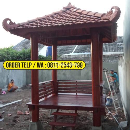 Gazebo Kayu Minimalis