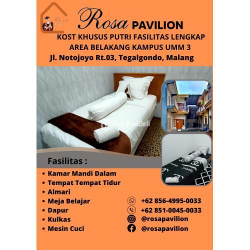 KOST KHUSUS MAHASISWA AREA BELAKANG KAMPUS UMM 3 MALANG