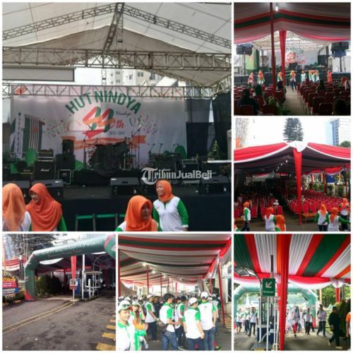 TENDA DEKORASI EVENT HUT NINDYA KARYA PERSERO JAKARTA