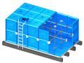 Tandon Water Tank Tangki Air Knock Down Frp  Pontianak Kalimantan Barat