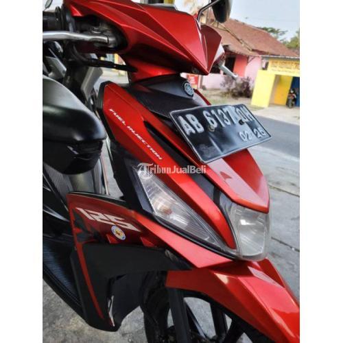 Motor Yamaha Mio M3 Bekas tahun 2015 Warna Merah Pajak Aktif di Sleman