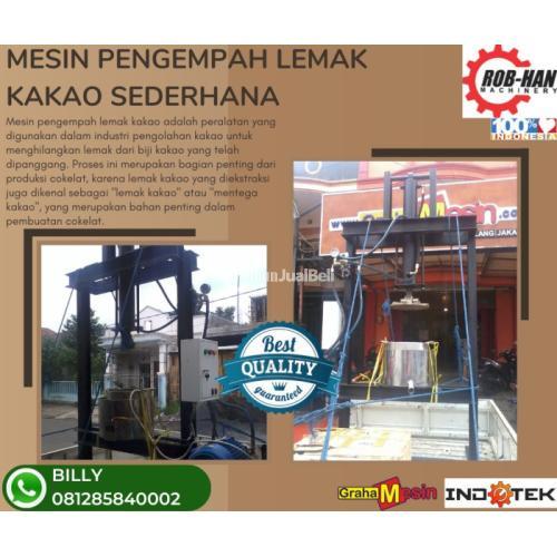 MESIN PENGEMPAH LEMAK KAKAO SEDERHANA MALANG
