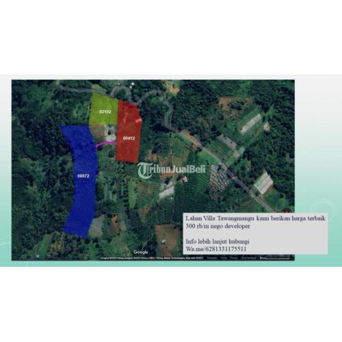 08133.117.5511 Tanah Murah Cocok untuk VILA TAWANGMANGU