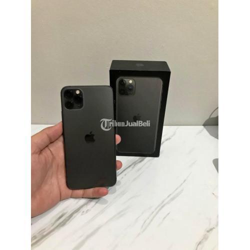 HP iPhone 11 Pro Max 256GB Black Second iCloud Aman iOS Terbaru Bisa