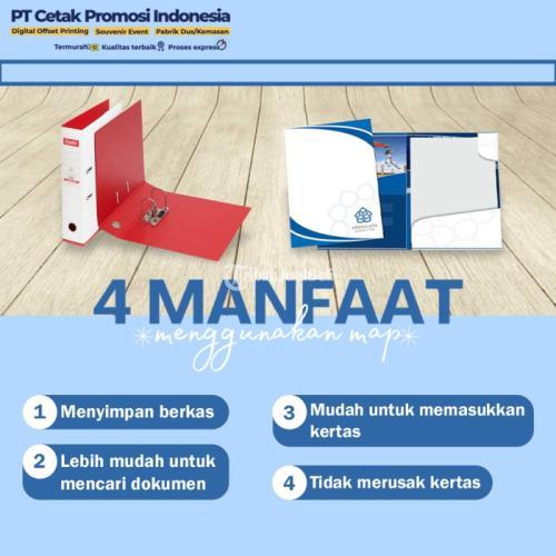 Cetak Map Folder Dokumen Plastik Kertas File Folder Aesthetic Kualitas