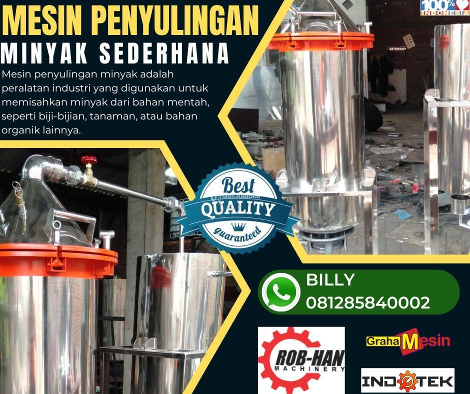 MESIN PENYULINGAN MINYAK SEDERHANA MALANG