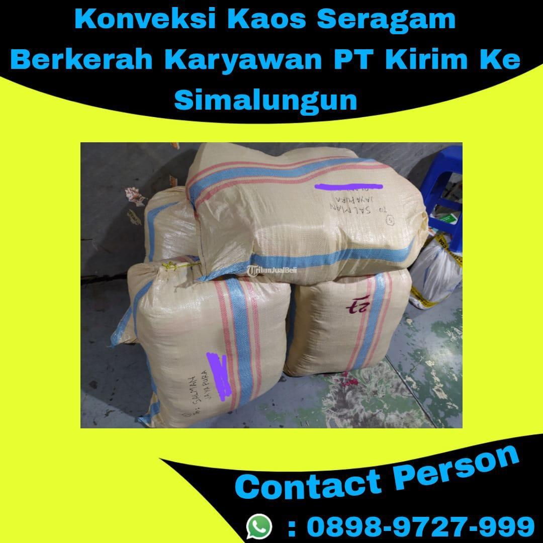 Konveksi Kaos Seragam Berkerah Karyawan PT Kirim Ke Simalungun