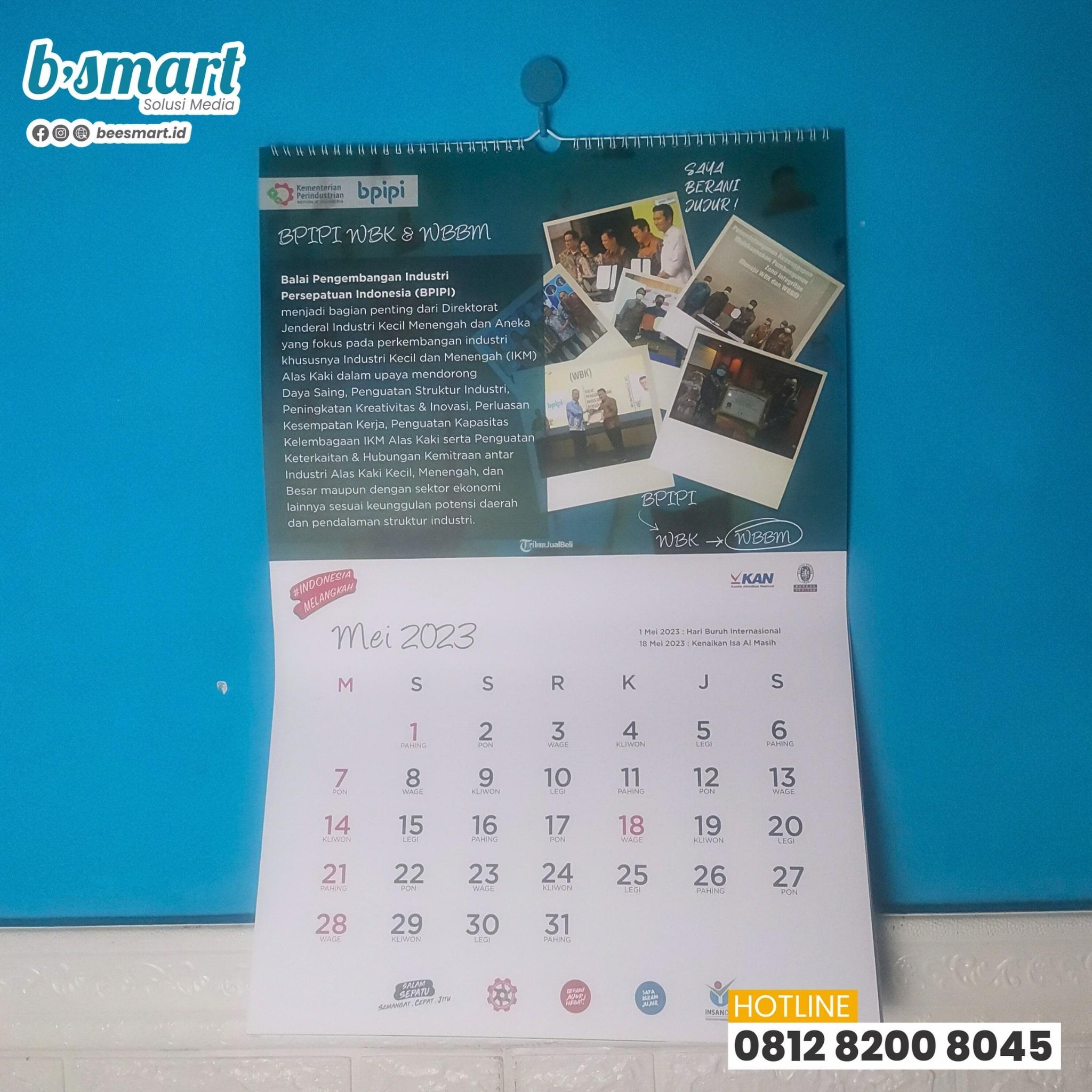 Cetak Kalender Dinding 2024 Custom Di Lamongan - Tribun JualBeli