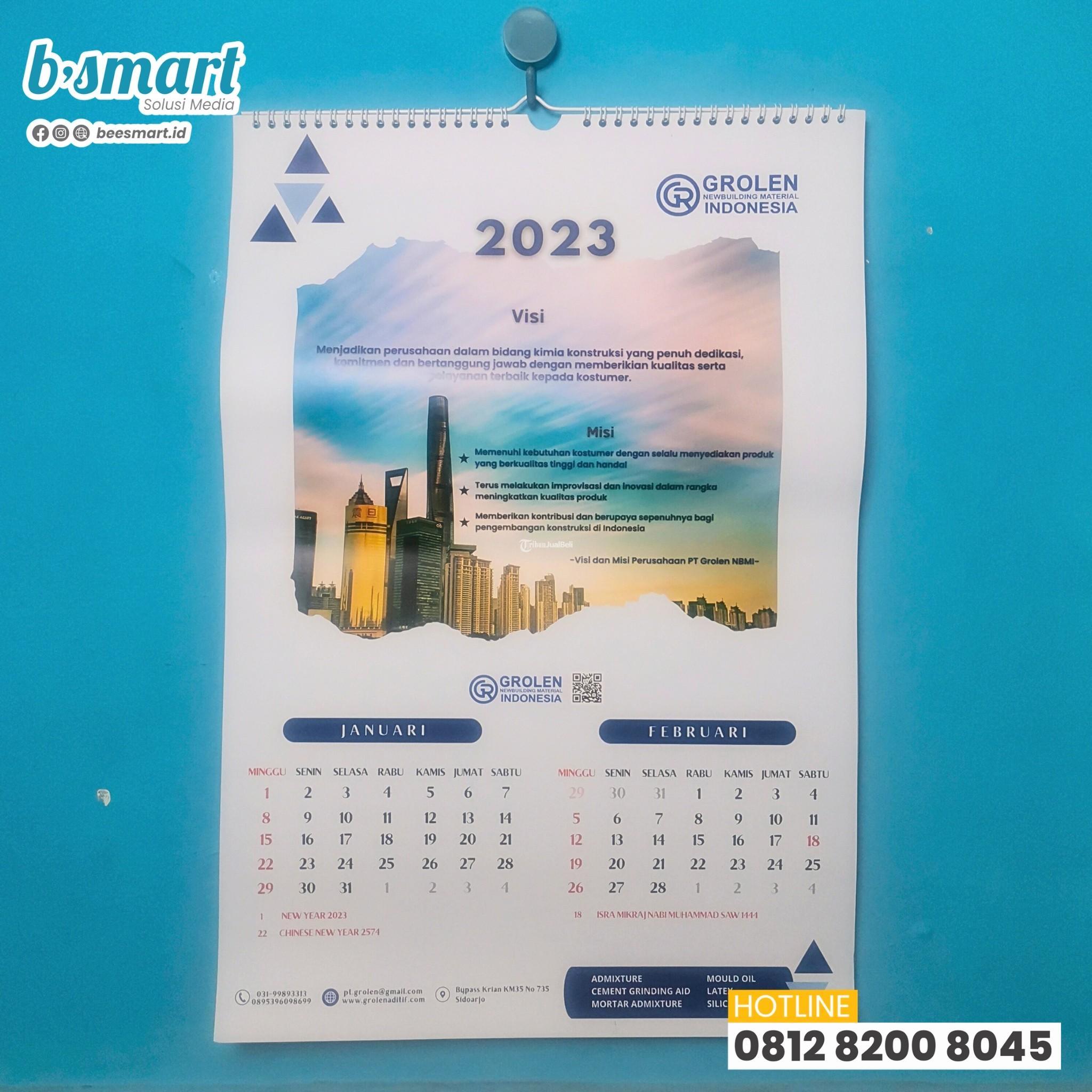 Cetak Kalender Dinding 2024 Custom Di Jember - Tribun JualBeli