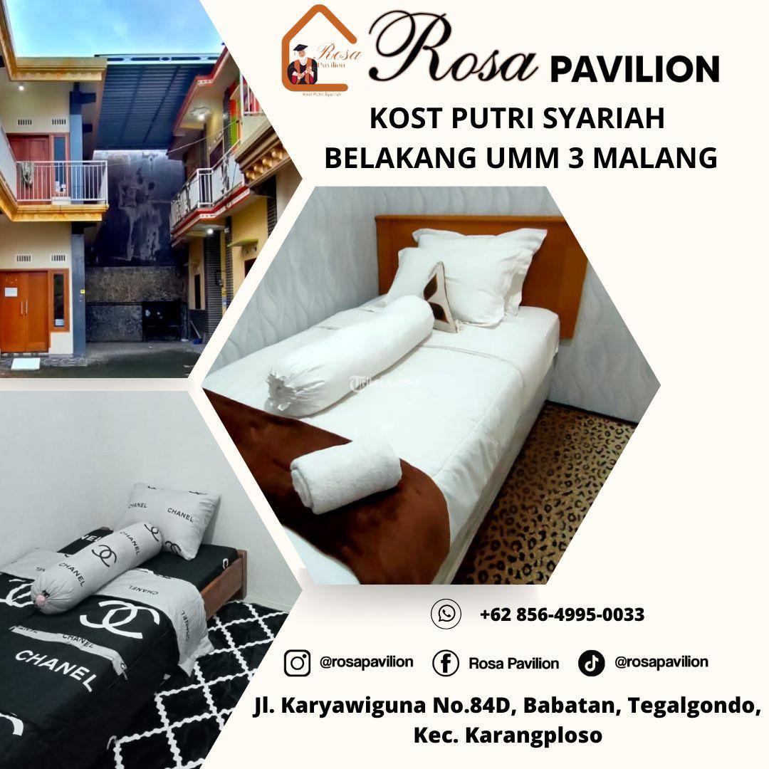 ROSA PAVILION KOST PUTRI SYARIAH BELAKANG UMM 3 MALANG
