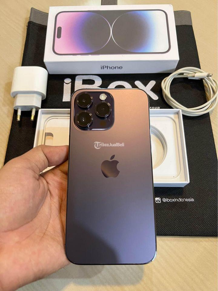 HP iPhone 14 Pro Max Deep Purple 128GB Second Garansi Resmi iBox Mulus