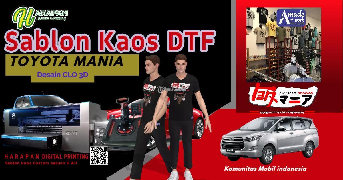 Sablon Kaos Satuan Custom Harapan Digital Printing