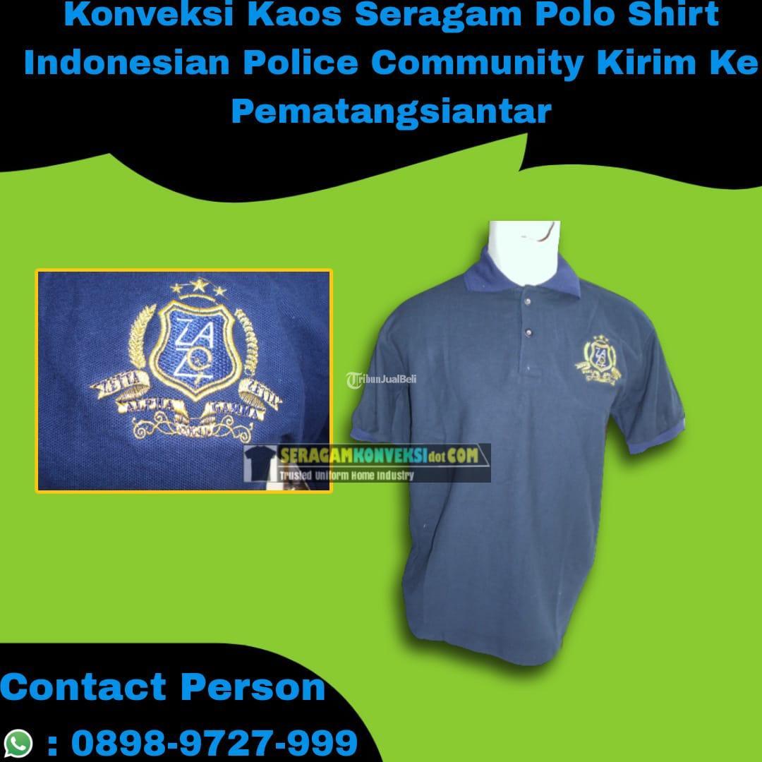 Konveksi Kaos Seragam Polo Shirt Indonesian Police Community Kirim Ke Pematangsiantar