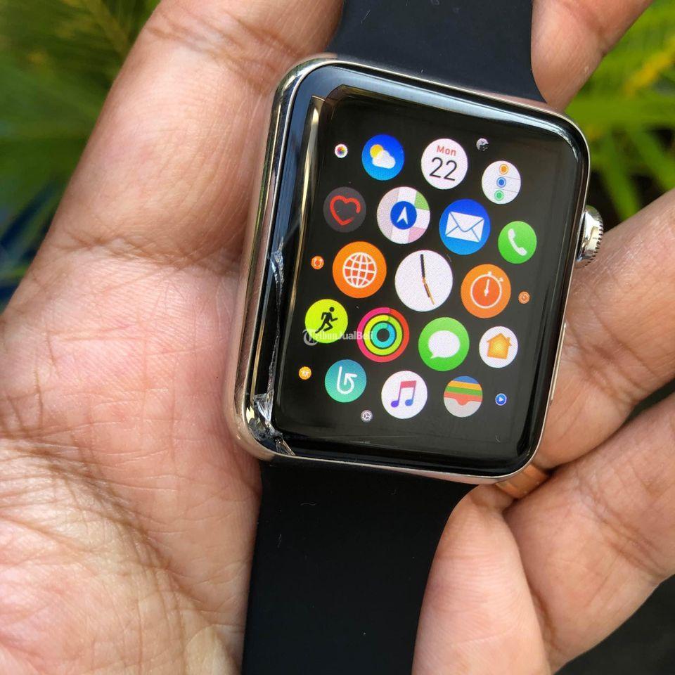 Jam Tangan Apple Watch 42mm Tipe 316L Second Mulus Fungsi Normal di ...