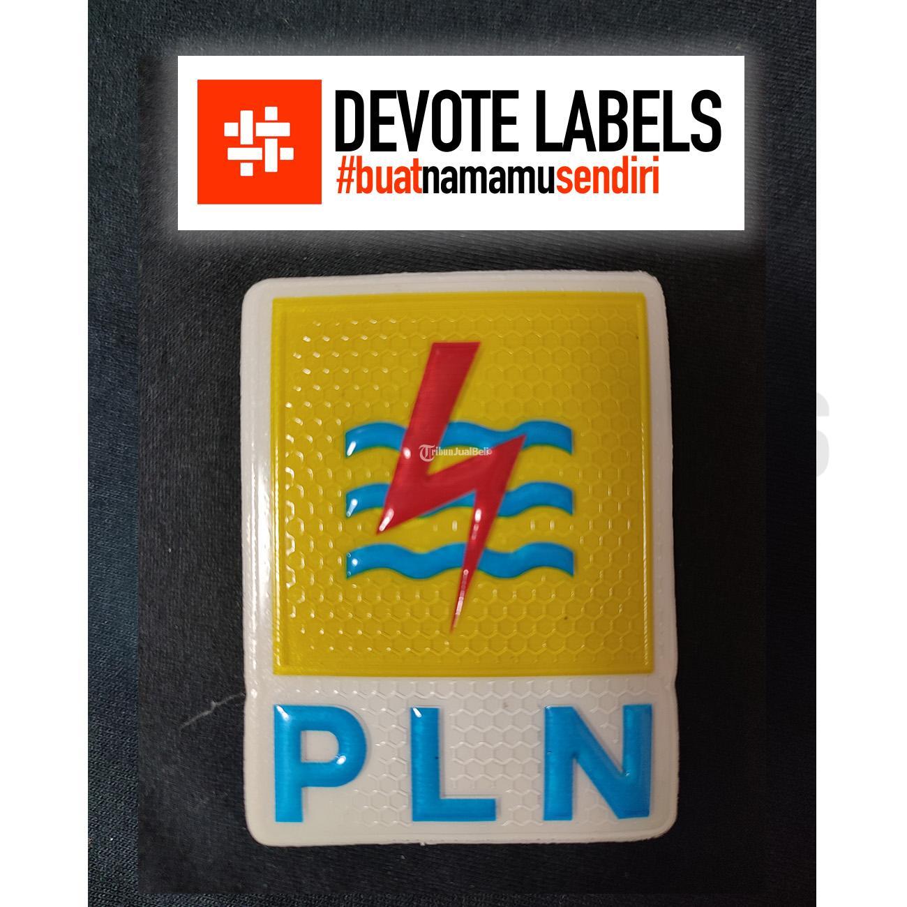 Label karet Logo TPU 3D Pulau Pramuka