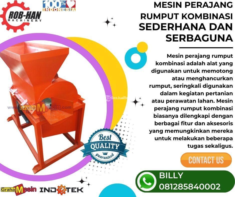 MESIN PERAJANG RUMPUT KOMBINASI SEDERHANA DAN SERBAGUNA MALANG