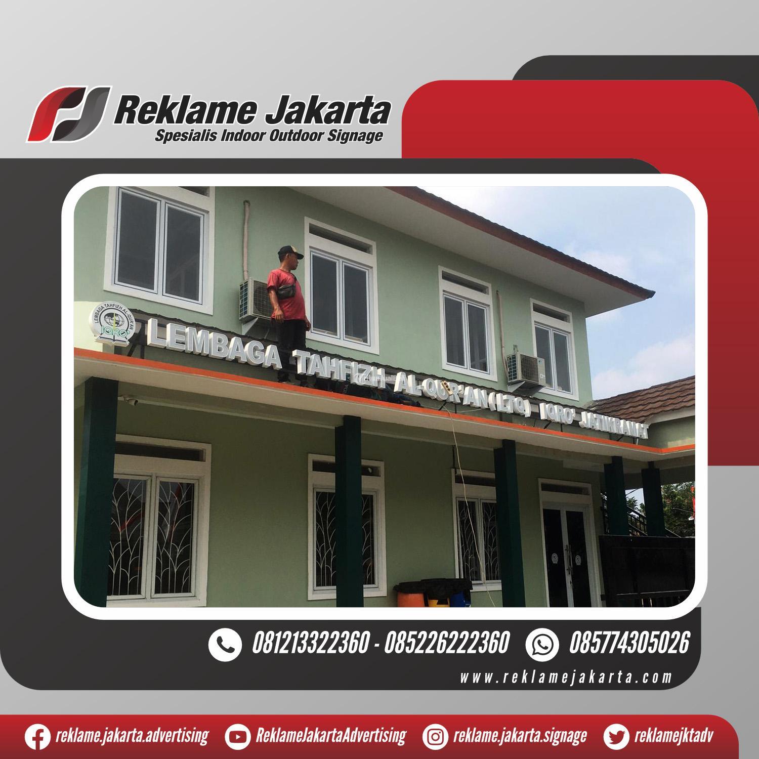 Neon Box Huruf Timbul Papan Reklame Signage Fascia LED Letter