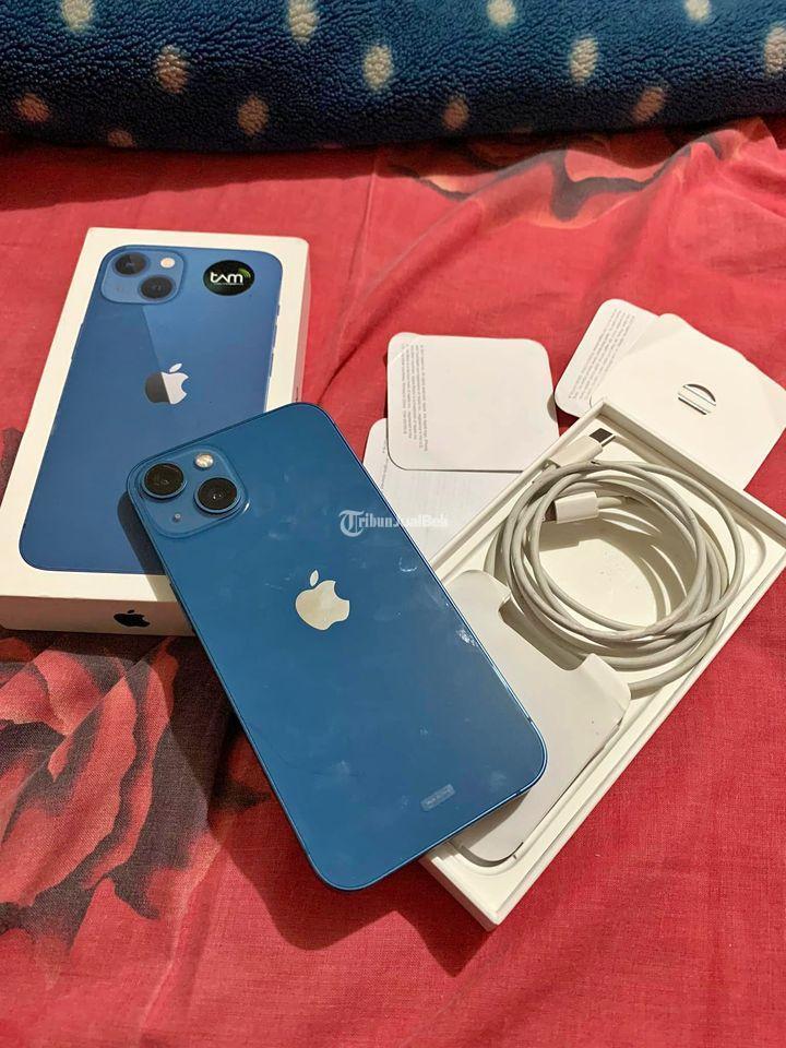 HP Apple iPhone 13 128GB Blue Second Garansi Resmi iBox Normal di