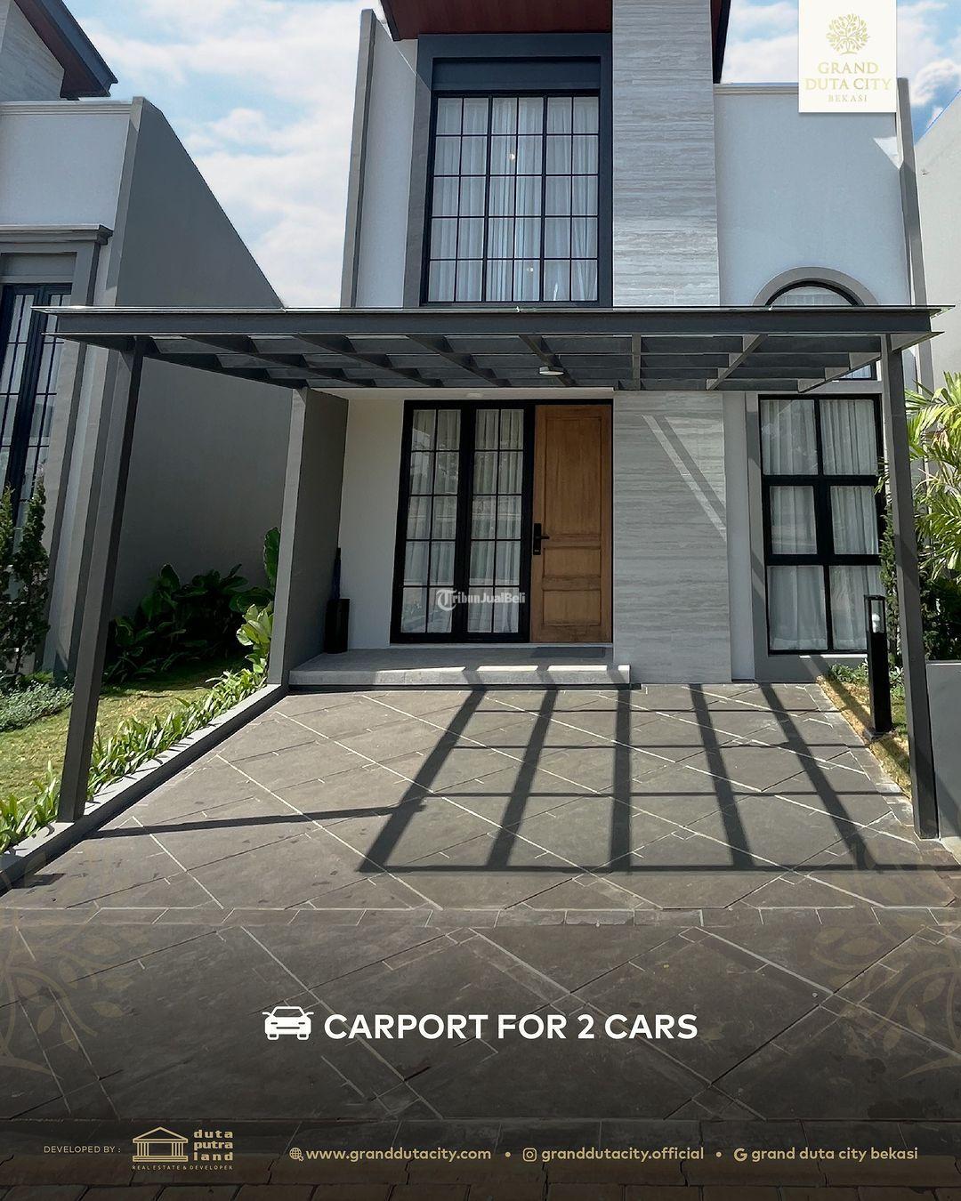 Diual Rumah Cantik 1 Lantai Rasa 2 Lantai Dengan Design American