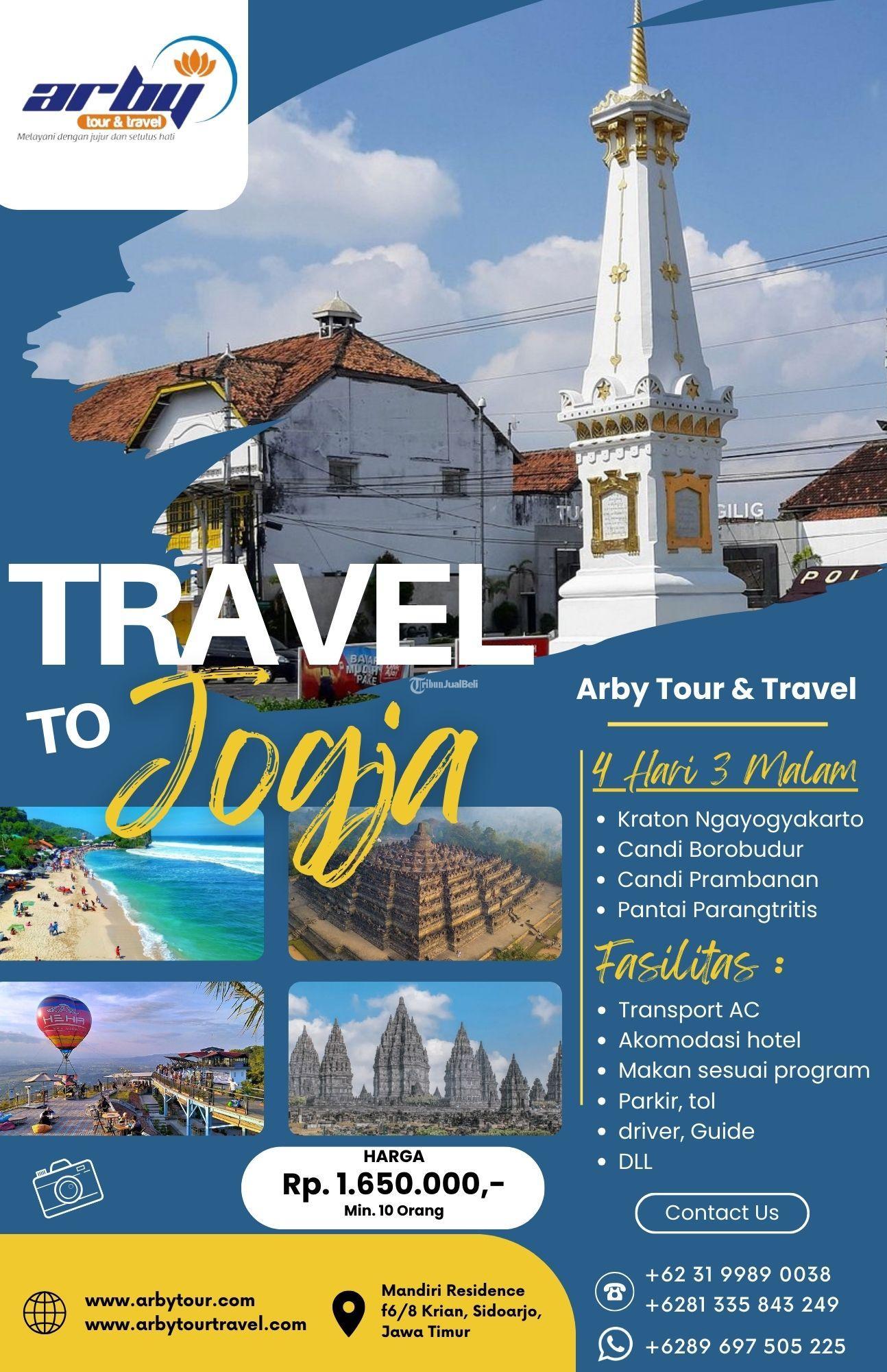 Tour Wisata Jogja 4 Hari 3 Malam Murah