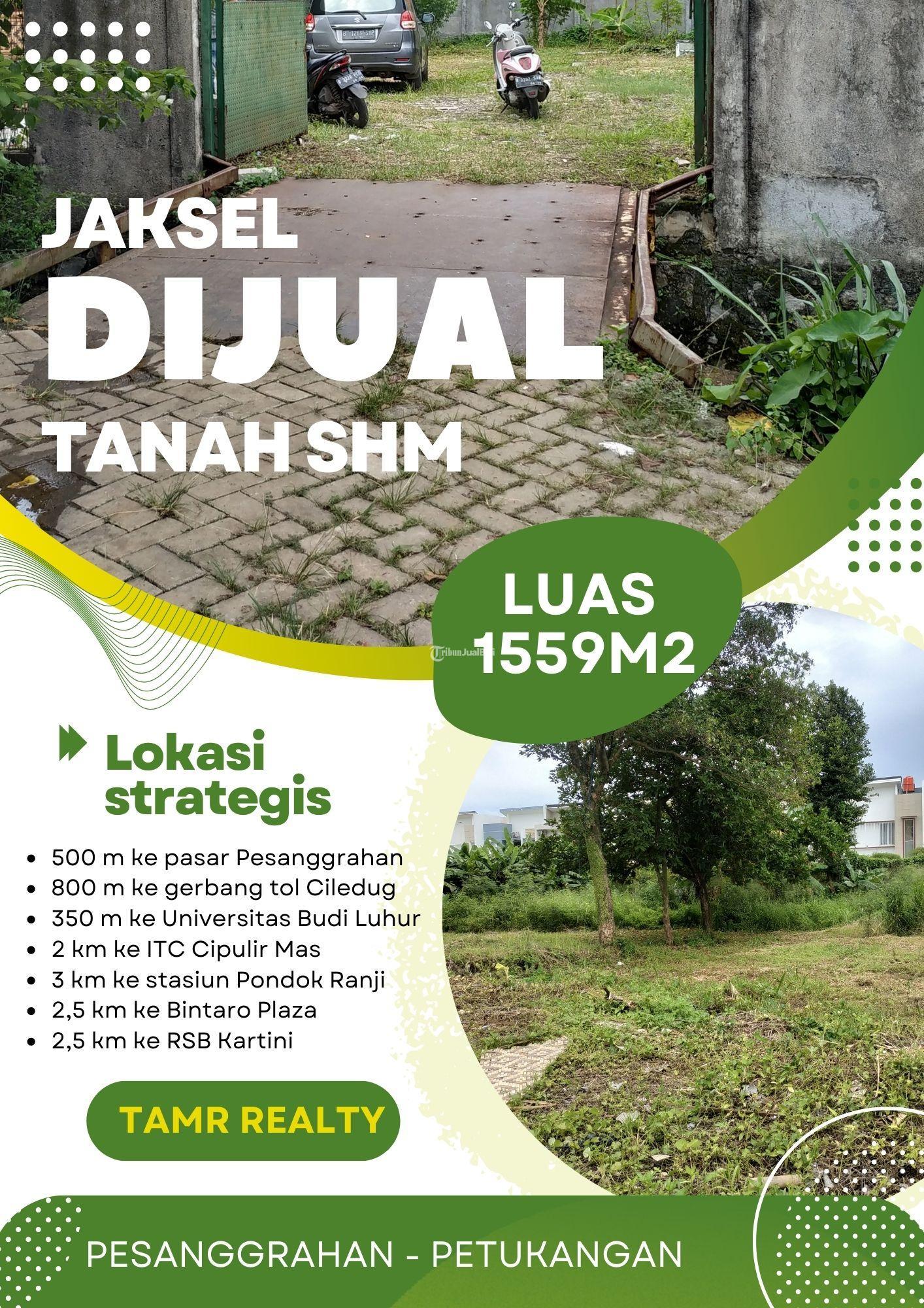 Tanah Jakarta SelatanShm 3 Km Ke Pasar Pesanggrahan