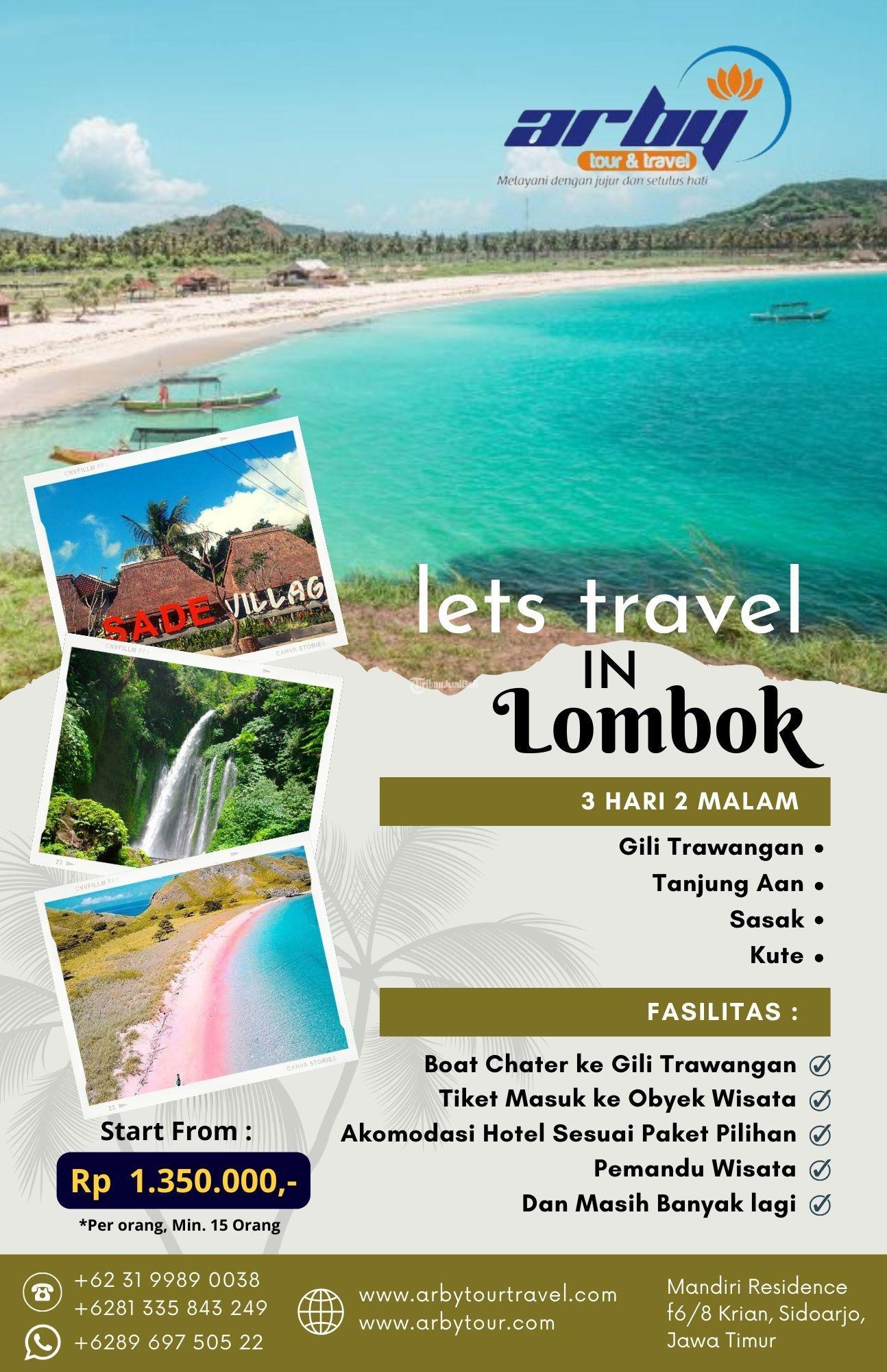 Trip ke Lombok Selama 3 Hari 2 Malam - Sidoarjo