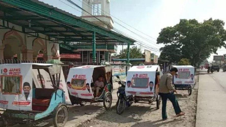 Tenda Becak Sosialisasi Caleg Pemilu Harga Terjangkau - Medan