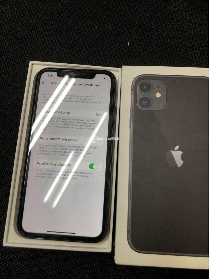 HP Apple iPhone 11 64GB Ex iBox PAA Warna Black Mulus Nominus di
